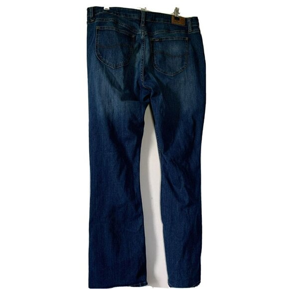 Lee Regular Fit Boot Cut Mid-Rise Size 16 Long - Picture 4 of 5